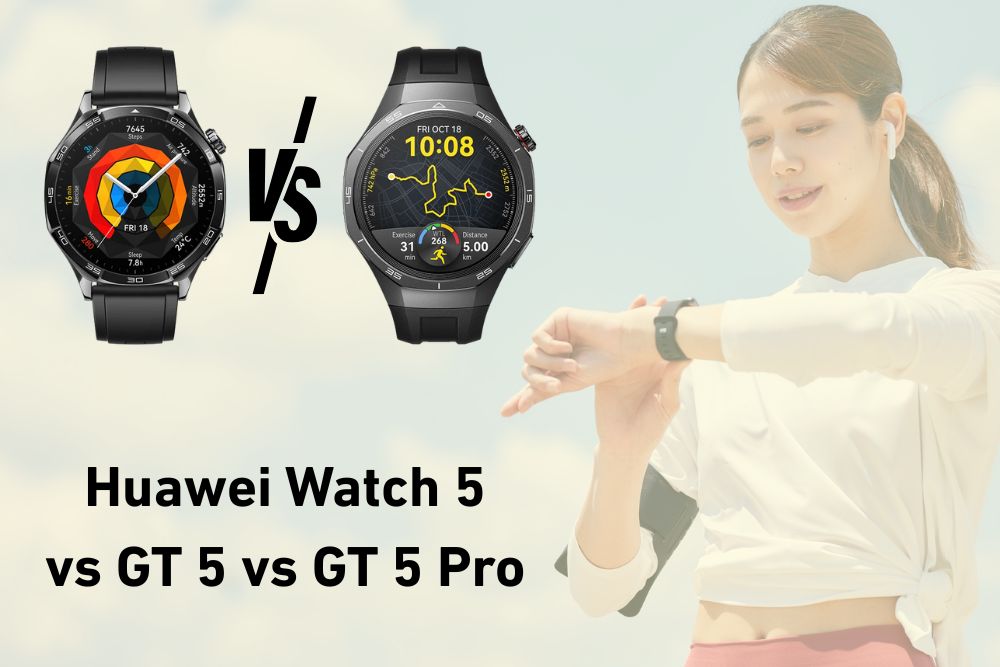 Porównanie Huawei Watch 5 vs Watch GT 5 vs Watch GT 5 Pro