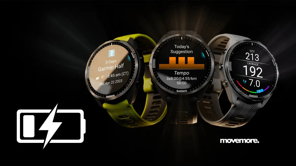 Jaki jest czas pracy baterii w zegarku Garmin Forerunner 965?