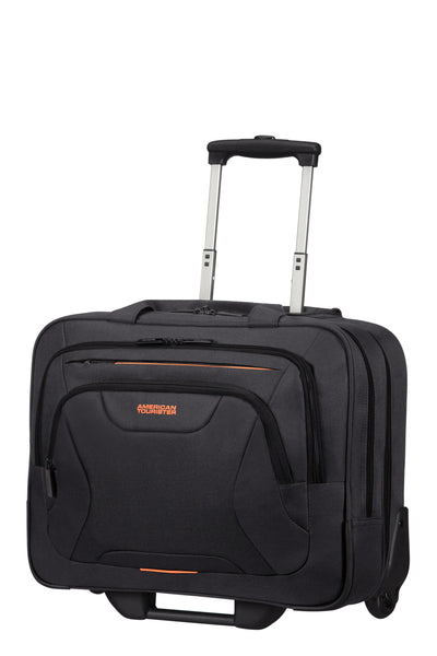 American Tourister torba do laptopa 15.6" At Work Rolling Tote Czarny/Pomarańczowy