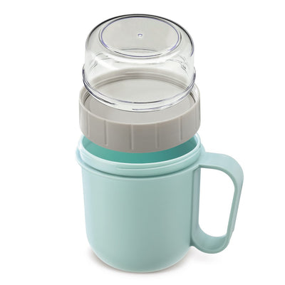 XAVAX Pojemnik na żywność/musli, lunchbox, dwukomorowy "TO GO" 500 ml