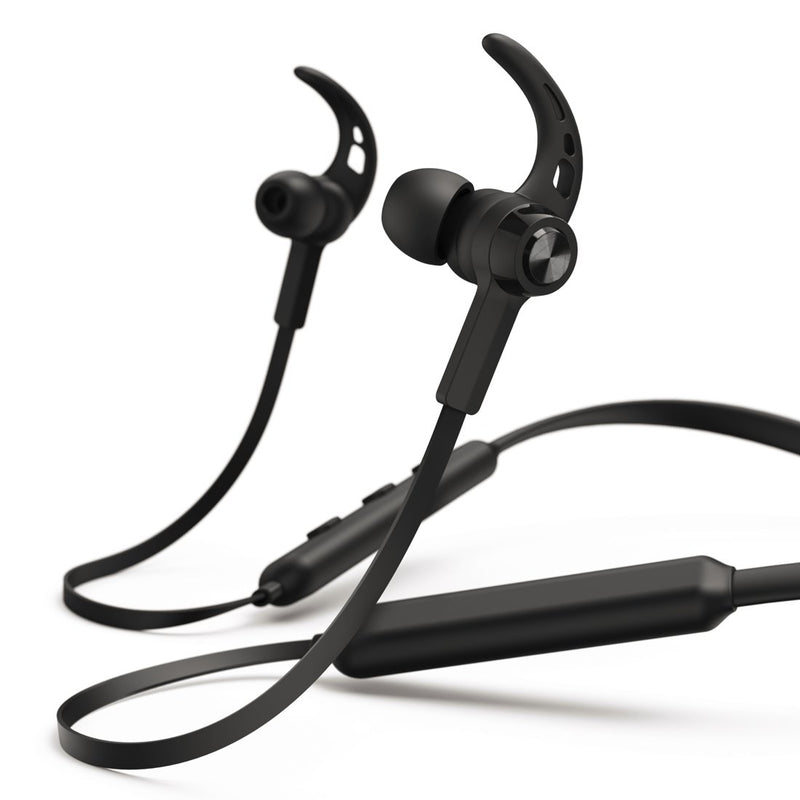 Hama słuchawki dokanałowe Freedom Neck z mikrofonem czarne