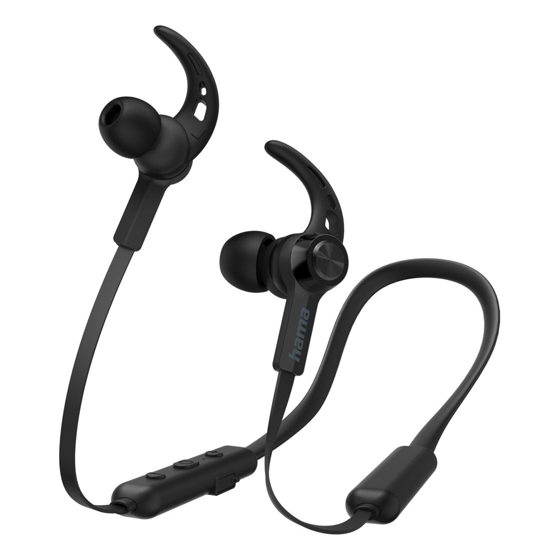 Hama słuchawki dokanałowe Freedom Neck z mikrofonem czarne
