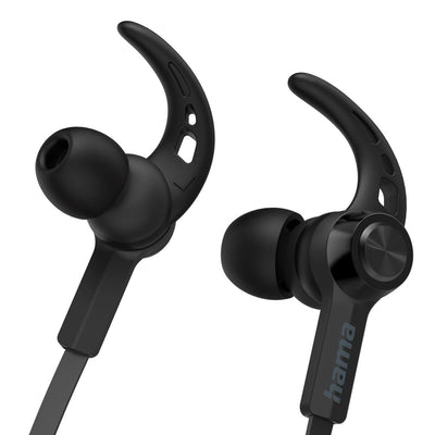 Hama słuchawki dokanałowe Freedom Neck z mikrofonem czarne