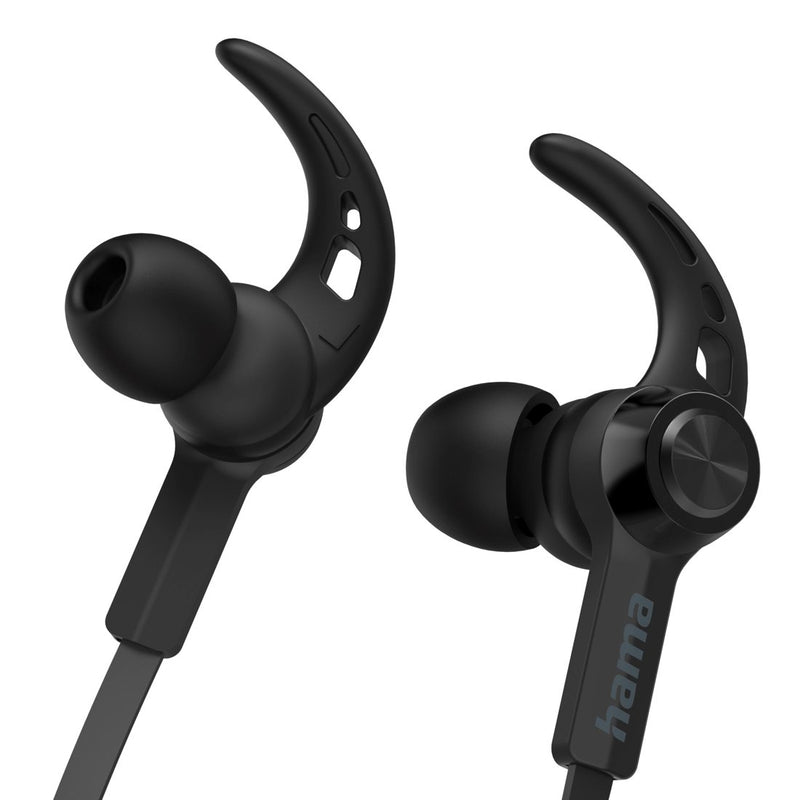 Hama słuchawki dokanałowe Freedom Neck z mikrofonem czarne