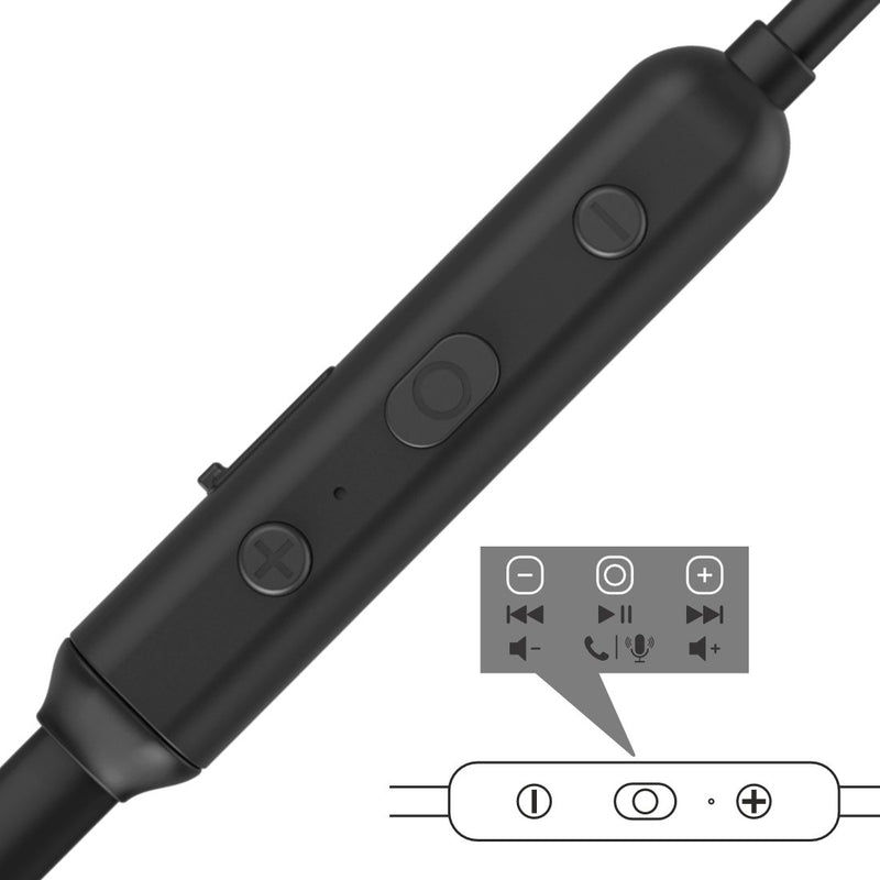 Hama słuchawki dokanałowe Freedom Neck z mikrofonem czarne