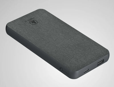 Hama powerbank Fabric 10, 10000mAh, szary