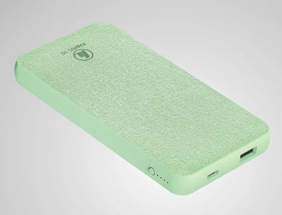 Hama powerbank Fabric 10, 10000mAh, zielony