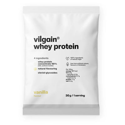 Vilgain Whey Protein – Białko serwatkowe, 30 g, Wanilia