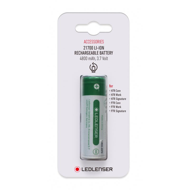 Ledlenser Akumulator 21700 Li-ion 3.7V 4800 mAh – H7R Core/Work/Signature, P7R Core/Work/Signature - OUTLET