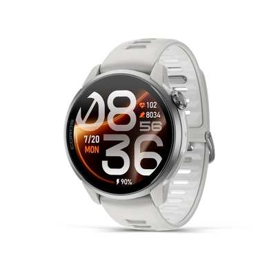 COROS PACE 4 Pro - zegarek sportowy, 48 mm, Biały z paskiem silikonowym
