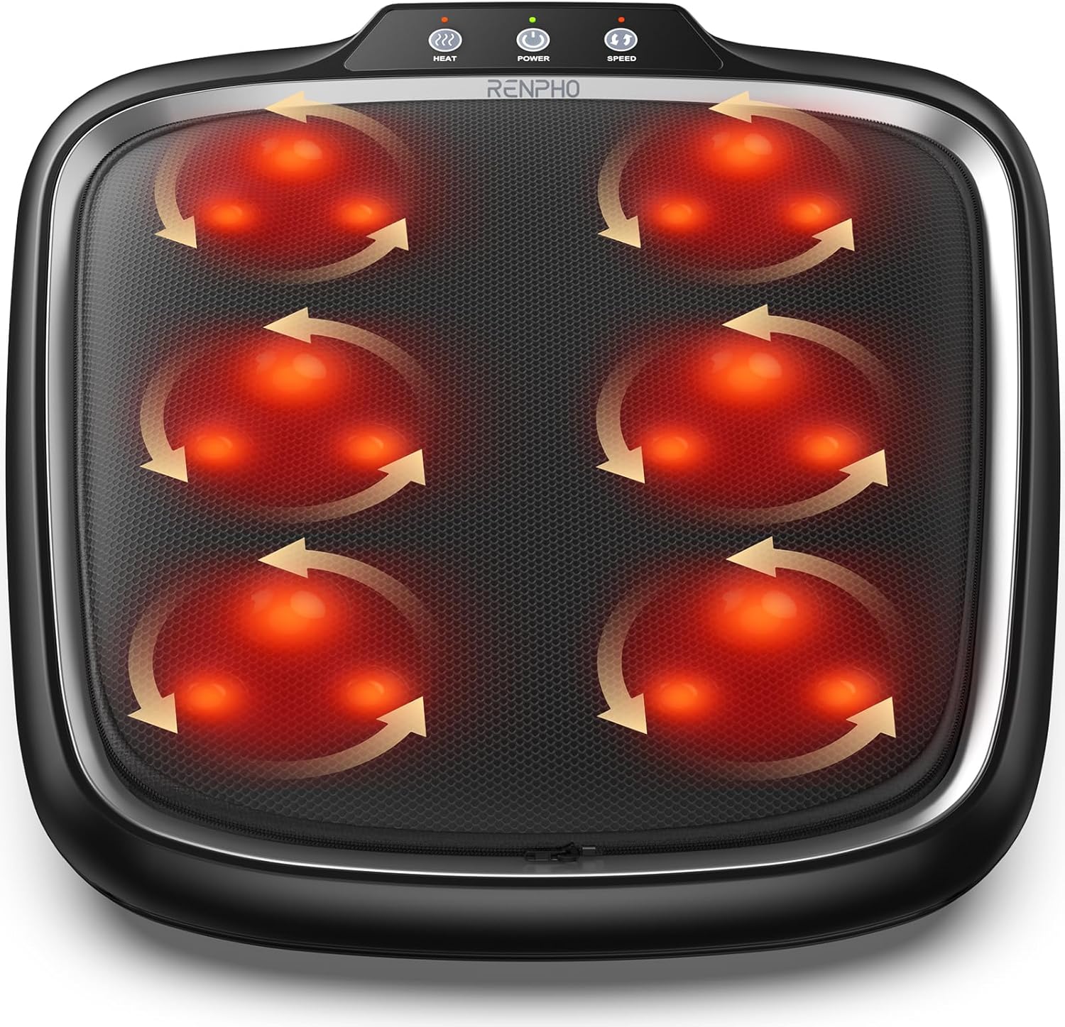 Renpho RF-FM062 – Profesjonalny masażer stóp i łydek Shiatsu z funkcją podgrzewania Czarny