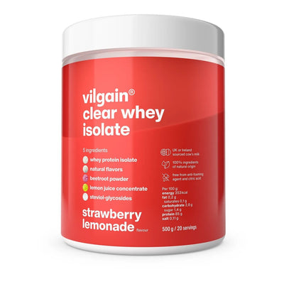 Vilgain Clear Whey Isolate – Białko serwatkowe, 500 g, Strawberry lemonade