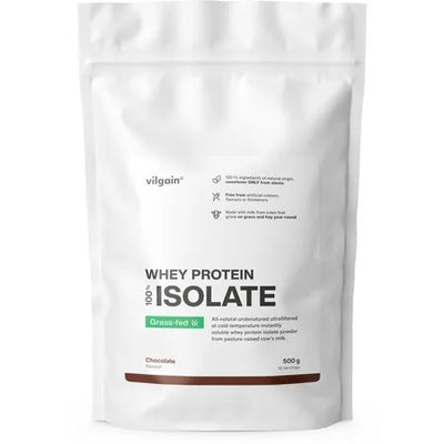 Vilgain Grass-Fed Izolat białka – Suplement białkowy, 500 g, Czekolada