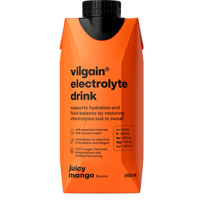 Vilgain Electrolyte Drink – Napój izotoniczny / Elektrolity, 500 ml, Soczyste mango