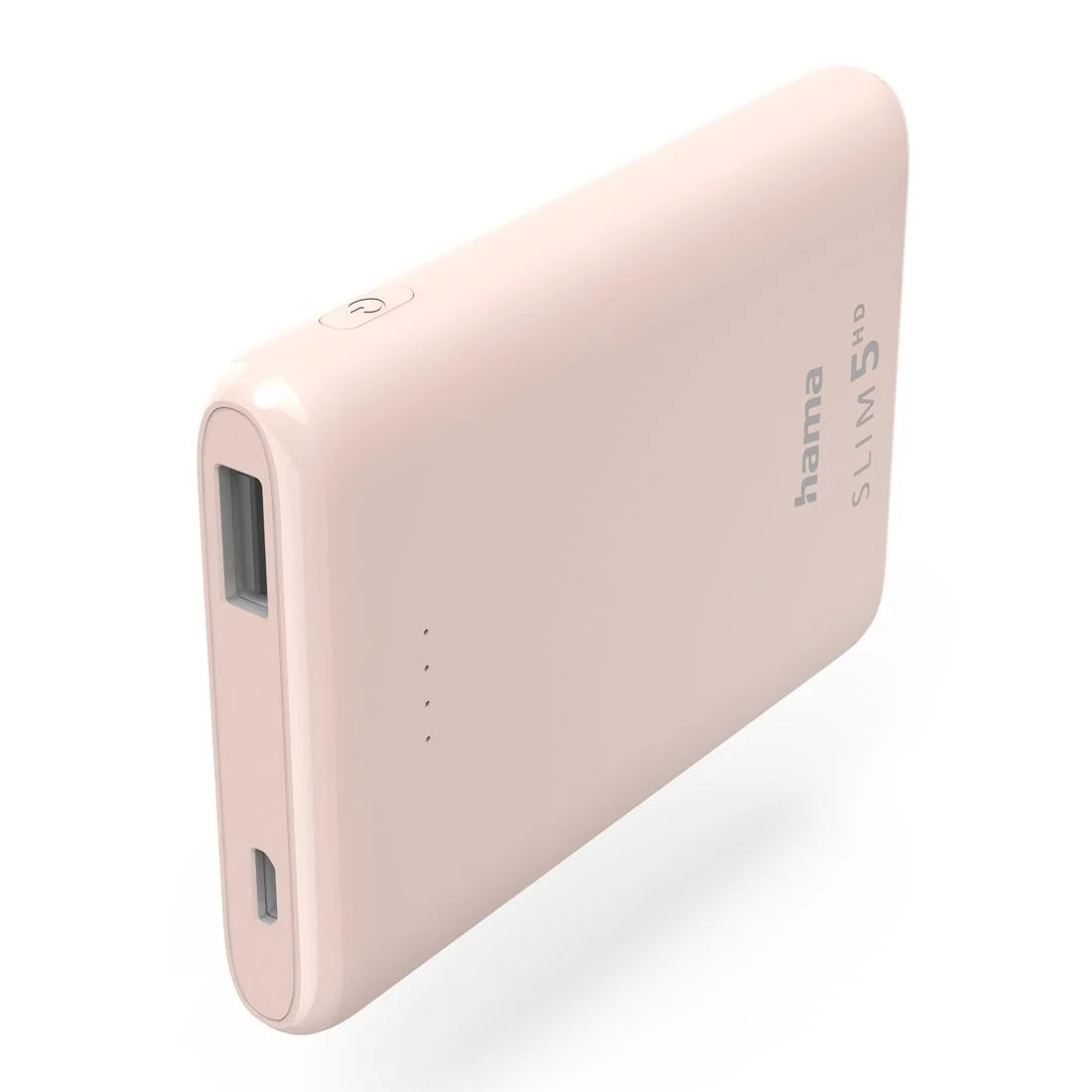 Hama powerbank SLIM 5HD, 5000mAh, różowy
