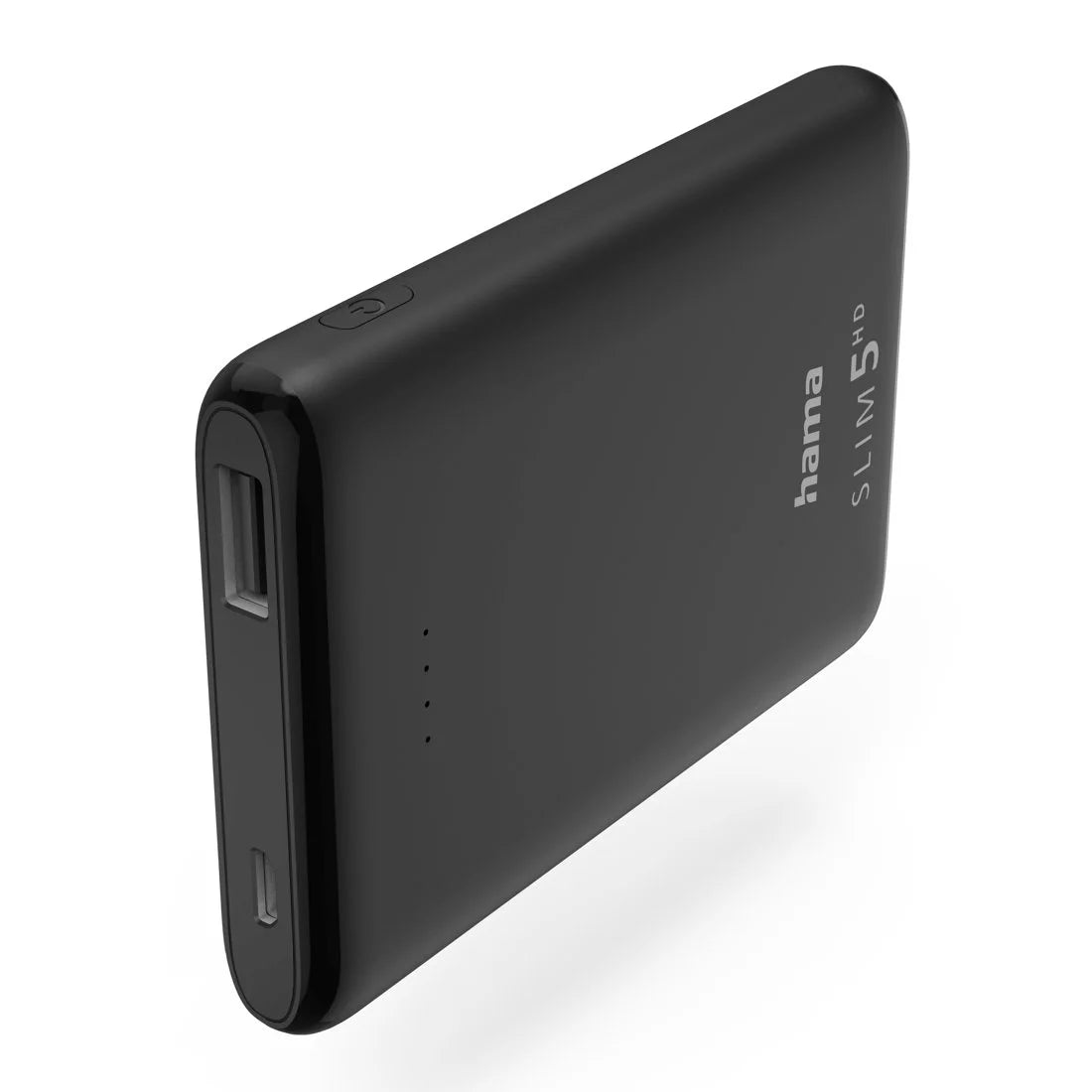 Hama powerbank SLIM 5HD, 5000mAh, czarny