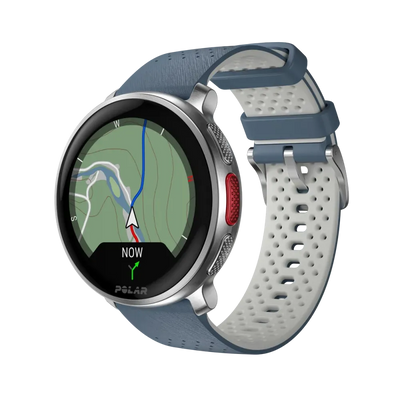 Polar Vantage V3 srebrno-niebieski smartwatch