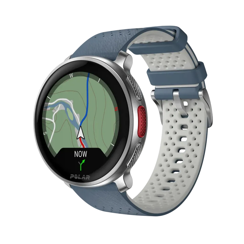 Polar Vantage V3 srebrno-niebieski smartwatch