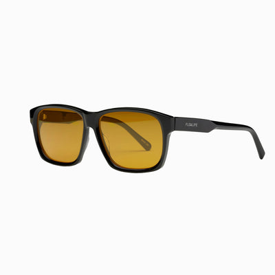 Flowlife Flowglasses Day Sync 02 - Álvaro Edition - Okulary filtrujące światło niebieskie, Żółte soczewki, Czarna oprawka z poliwęglanu