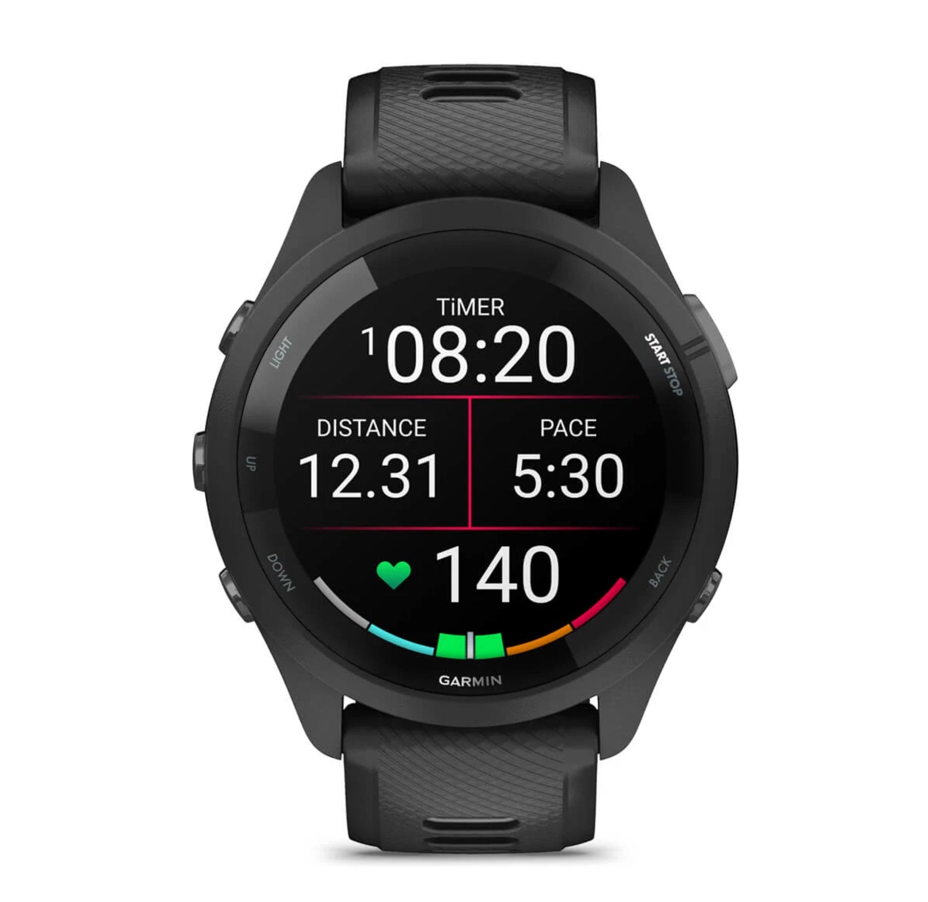 Garmin Forerunner® 265 zegarek do biegania z wyświetlaczem AMOLED - czarny