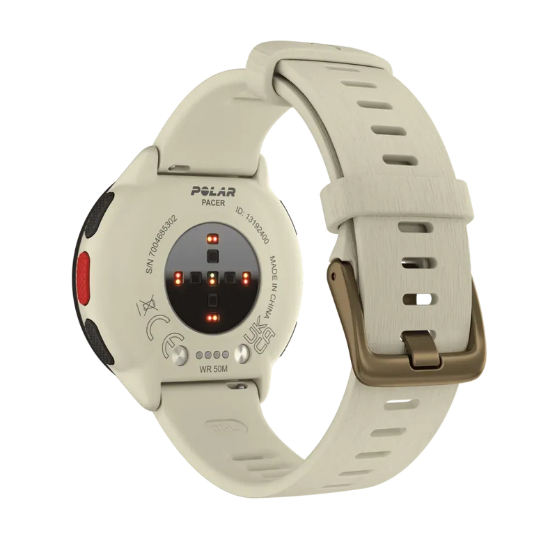 Polar Pacer biały (kremowy) S-L smartwatch