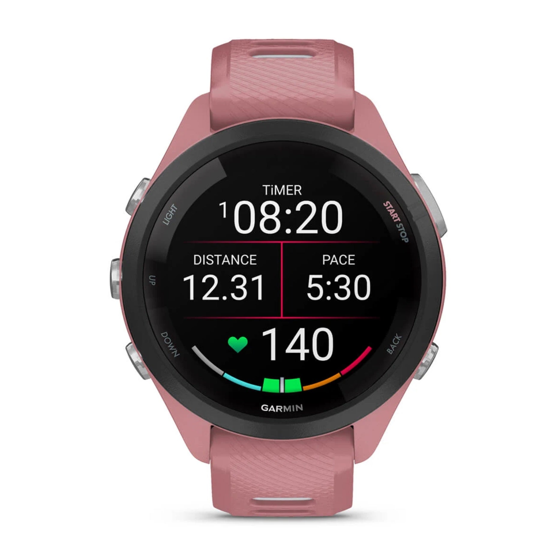 Smartwatch do biegania damski Garmin Forerunner® 265S - różowy