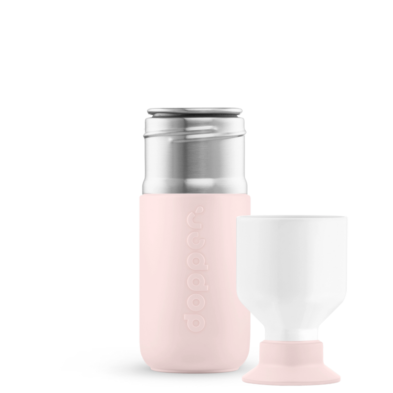 Dopper Steel butelka stalowa na wodę 350 ml w kolorze Soft Pink