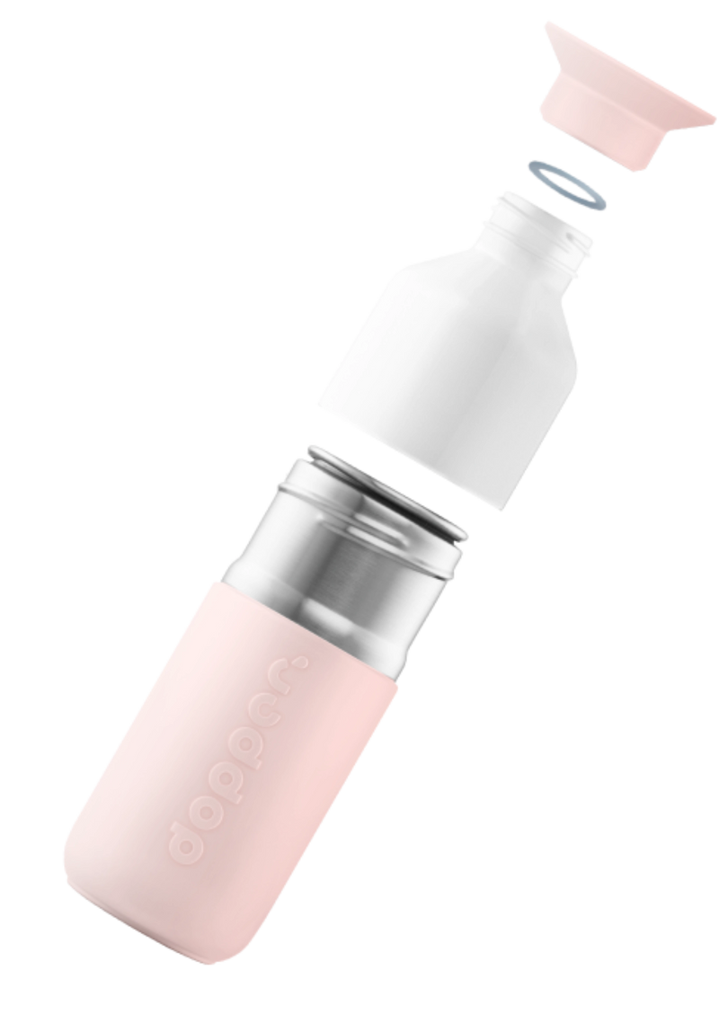 Dopper Steel butelka stalowa na wodę 350 ml w kolorze Soft Pink