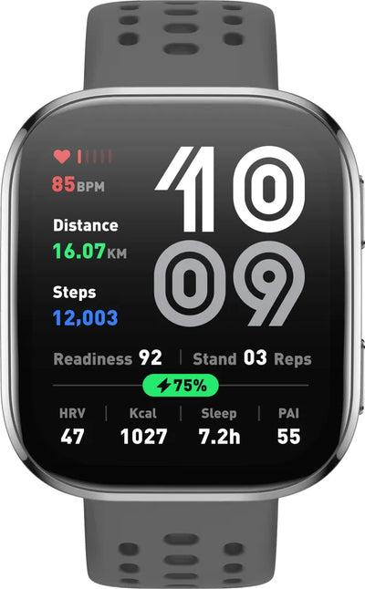 Smartwatch AMAZFIT Bip 6 1,9" AMOLED 5ATM Zegarek Sportowy Ciemnoszary