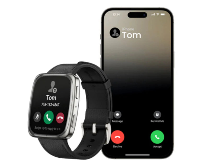 Amazfit Smartwatch Active 2 Square Skórzany Pasek NFC Czarny