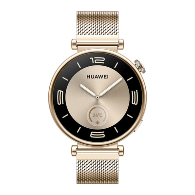Elegenacki smartwatch damski złoty HUAWEI WATCH GT 4 41mm Elegant
