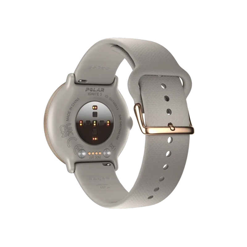 Polar Ignite 3 szaro-złoty S-L smartwatch