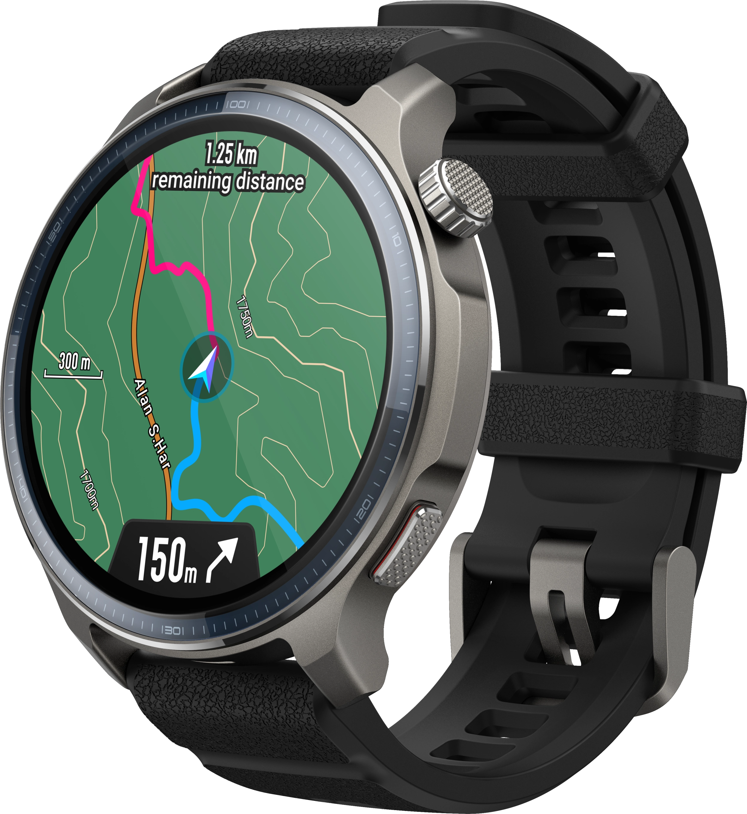 Amazfit Smartwatch Balance 2 NFC SIlikonowy Pasek Czarny