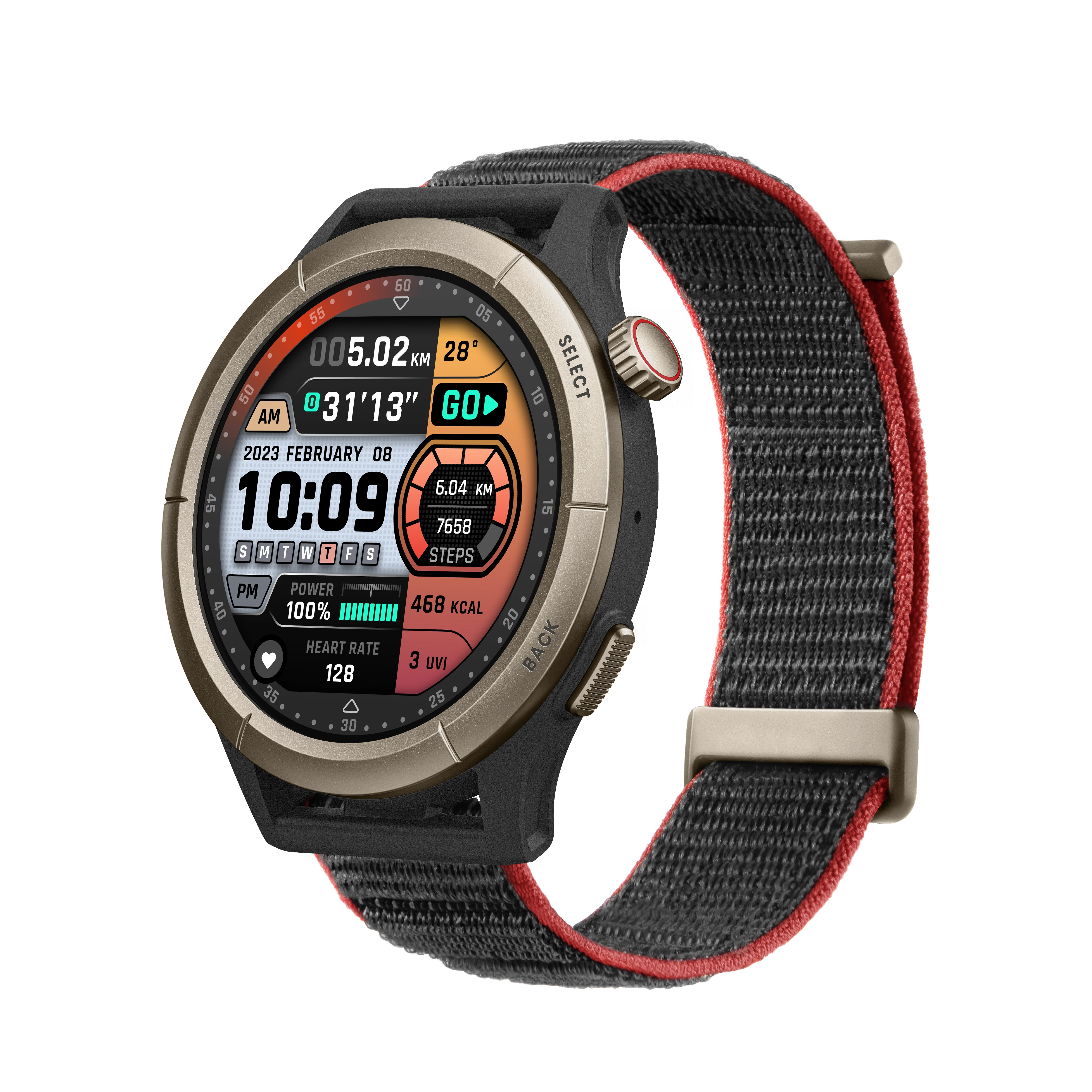 Amazfit Cheetah Pro Run Track Black smartwatch