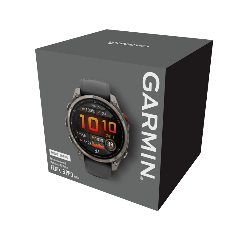Garmin Smartwatch Fenix 8 Pro – 47 mm, AMOLED, Sapphire, Tytanowy