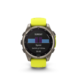 Garmin fenix 8 Sapphire Solar 47 mm - żółty