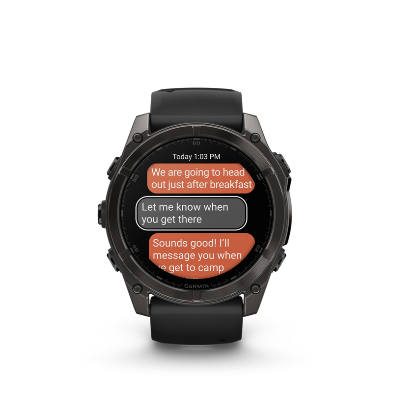 Garmin Fenix 8 AMOLED Sapphire Edition 51mm 1.4” Carbon grey DLC z paskiem silikonowym w kolorze czarnym