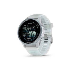 Garmin Forerunner 570 - 42mm Aluminiowy w kolorze Cloud Blue z półprzezroczystym paskiem w kolorze Whitestone/Cloud Blue
