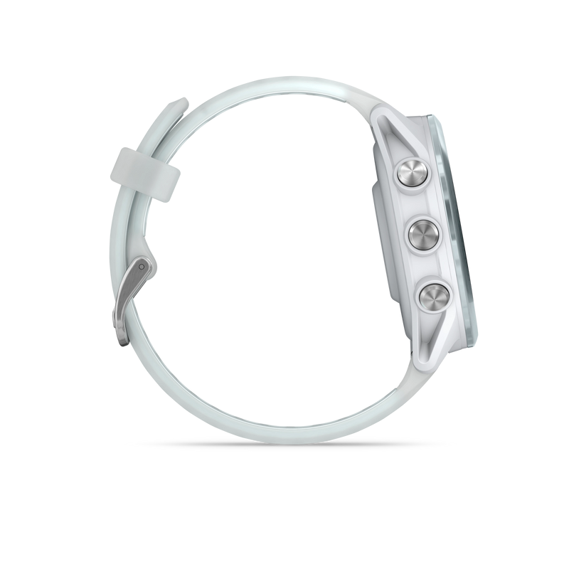 Garmin Forerunner 570 - 42mm Aluminiowy w kolorze Cloud Blue z półprzezroczystym paskiem w kolorze Whitestone/Cloud Blue