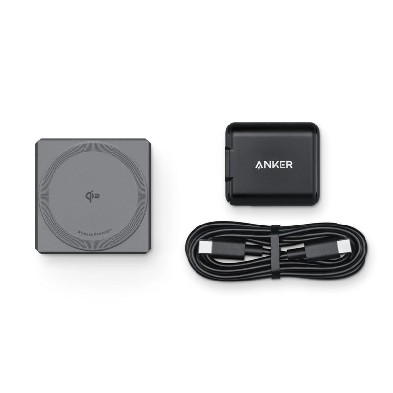 Anker Stacja Ładowarka Bezprzewodowa MagSafe Cube 3w1, 15W, Czarna