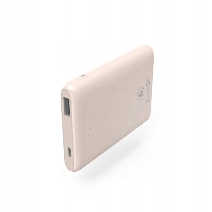 Hama powerbank Slim 5HD, 5000mAh, różowy