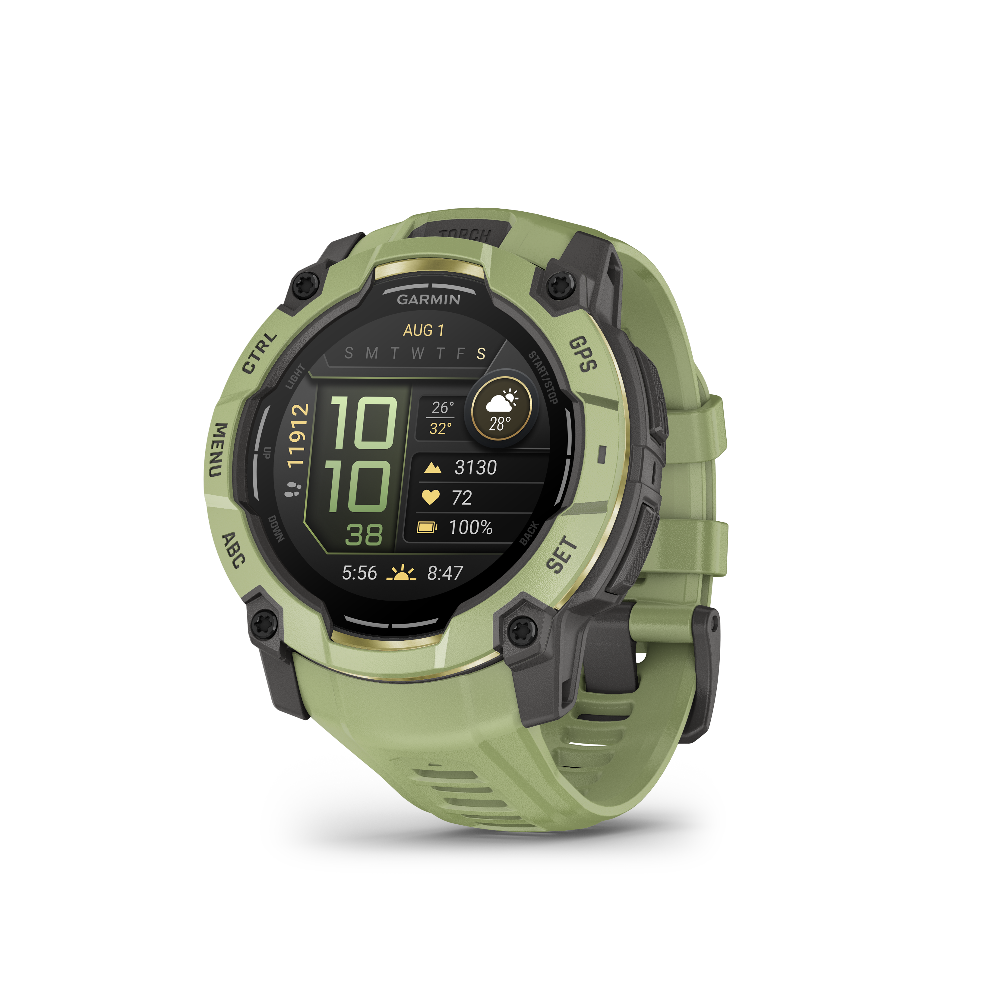 Garmin Instinct 3 – 50 mm, AMOLED, Fern Green z paskiem w kolorze Fern green