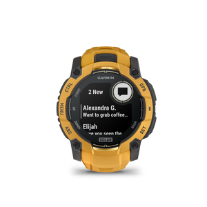 Garmin Instinct 3 – 50 mm, Solar, Sunburst z paskiem w kolorze Sunburst / Grey