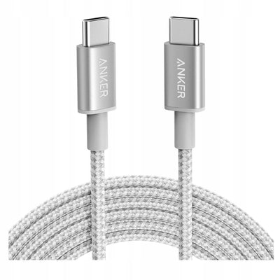 Anker Kabel 310 Pleciony, USB-C do USB-C, 240W, 1.8m, Biały