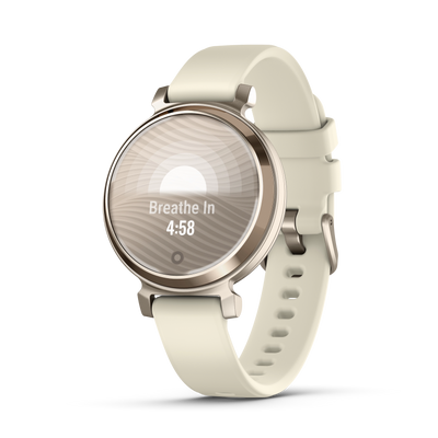 Garmin Lily 2 złoty Cream Gold z paskiem silikonowym w kolorze Coconut