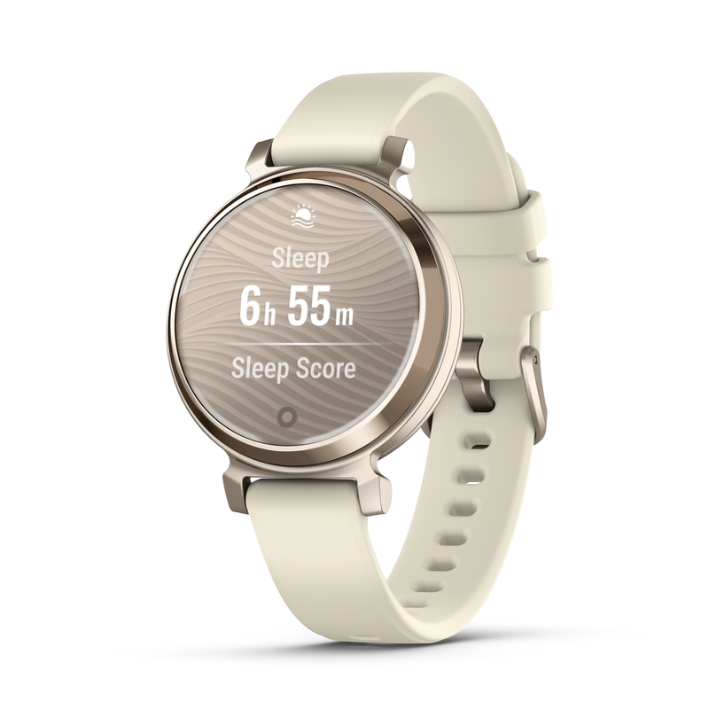 Garmin Lily 2 złoty Cream Gold z paskiem silikonowym w kolorze Coconut