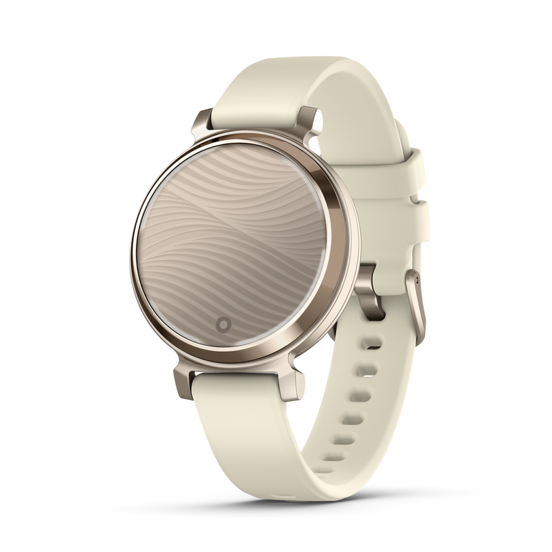 Garmin Lily 2 złoty Cream Gold z paskiem silikonowym w kolorze Coconut