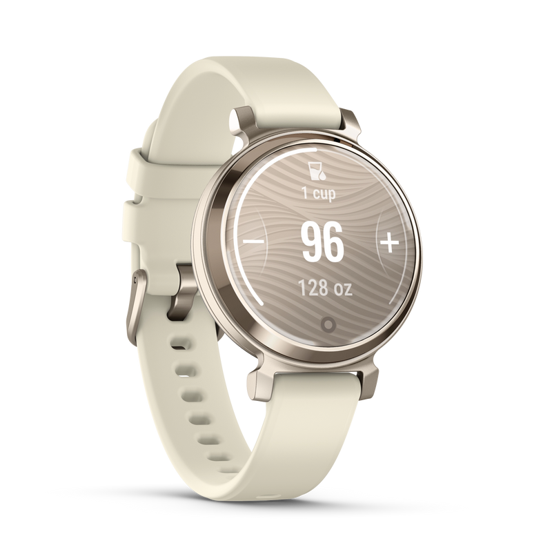 Garmin Lily 2 złoty Cream Gold z paskiem silikonowym w kolorze Coconut