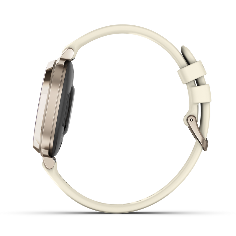 Garmin Lily 2 złoty Cream Gold z paskiem silikonowym w kolorze Coconut