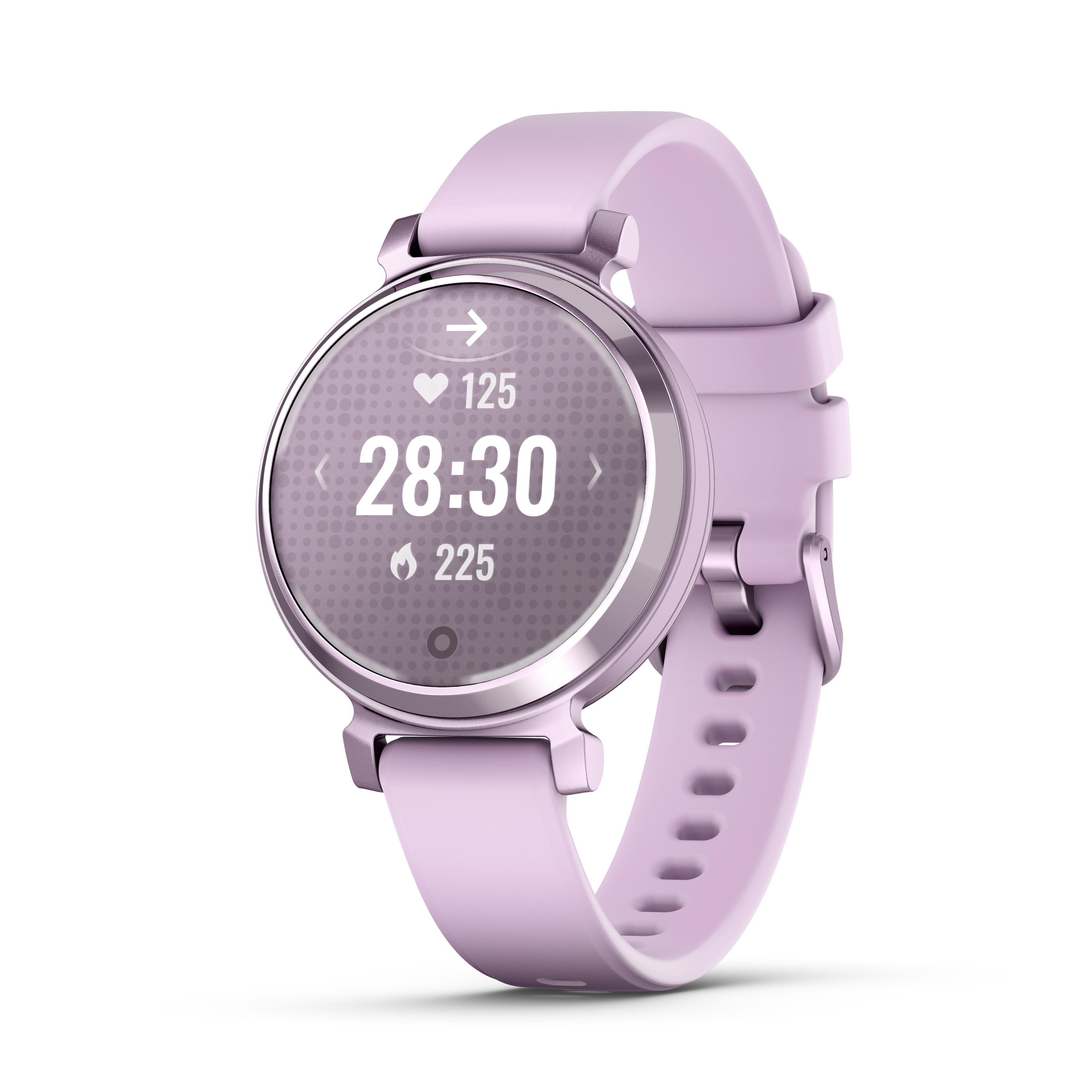 Garmin Lily 2 Metallic Lilac z paskiem silikonowym w kolorze Lilac